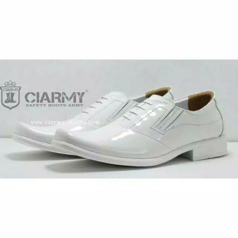 Sepatu Pdh Putih Kulit Ciarmy C050P Sepatu Pdu Putih Sepatu Putih Pdh Sepatu pria Pdu Putih Ciarmy