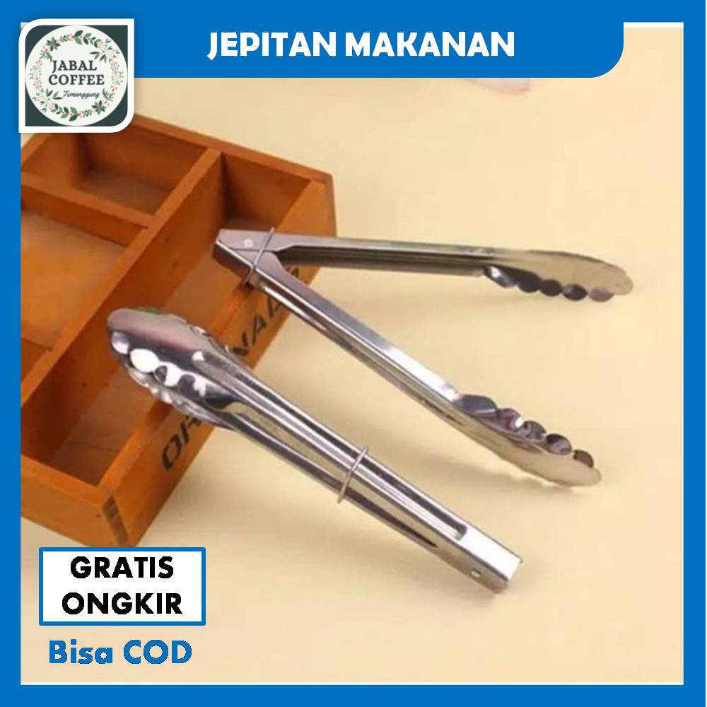 Capitan Makanan Stainless Steel / Jepitan Makanan Stainless / Pencapit Jepitan Makanan J142