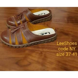  Sandal  Selop  wanita LeeShoes bahan kulit sapi asli murah 