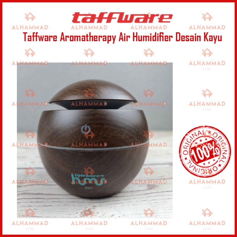 [ORIGINAL 100%] Taffware Aromatherapy Air Humidifier Desain Kayu