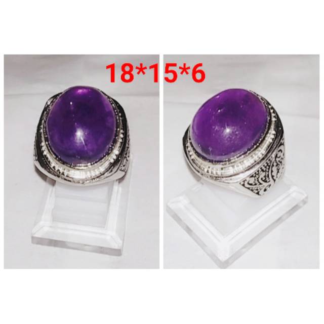 Natural batu kecubung ungu 04