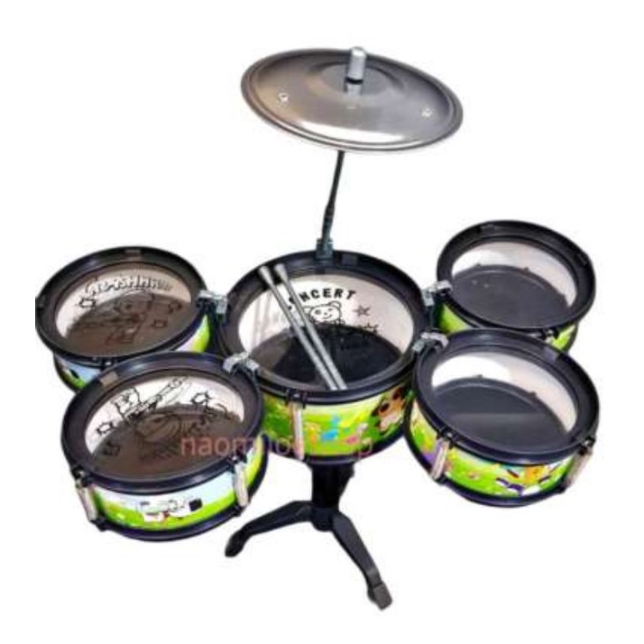 Mainan edukasi anak drum set isi 5 kidds jazz drum