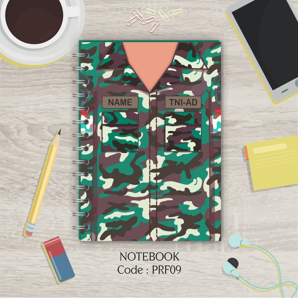 

NOTEBOOK ARMY TENTARA DORENG | NOTES | BUKU AGENDA