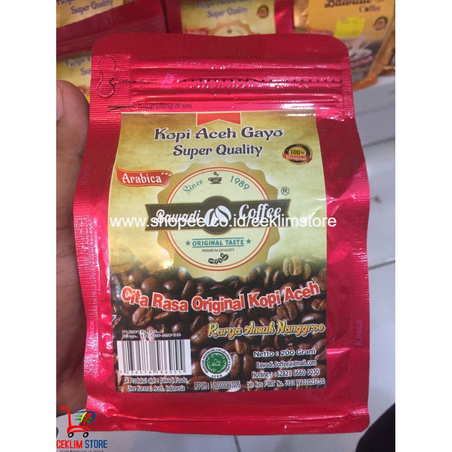 

Kopi Bawadi Arabika Gayo 200 Gr
