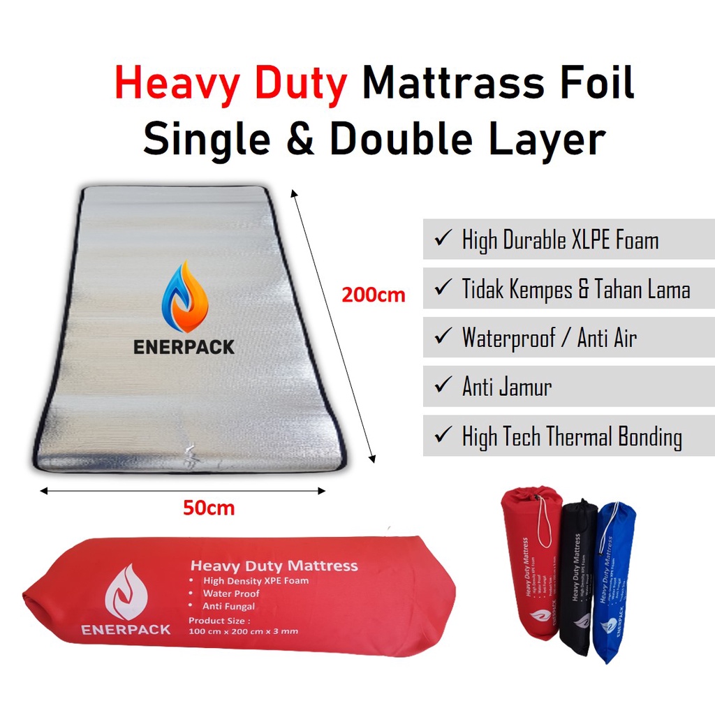 MATRAS CAMPING Alas Tidur Outdoor Matras Gunung Aluminium Foil EP-M050