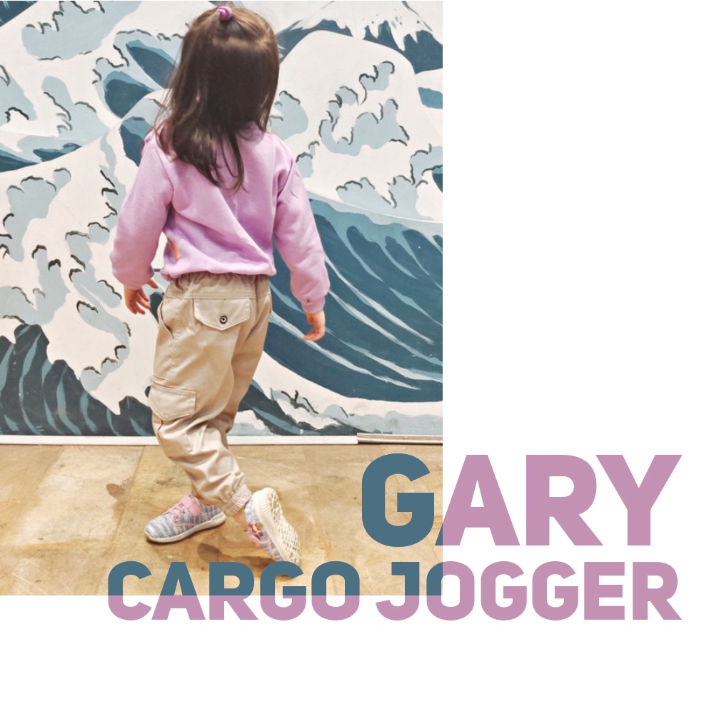 (1-6 Tahun) - Celana Panjang Anak Jogger Cargo Gary Unisex