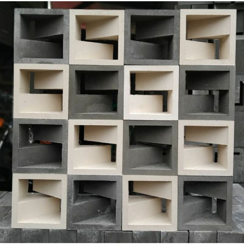 Roster beton modern/loster minimalis/lubang angin/ motif Z