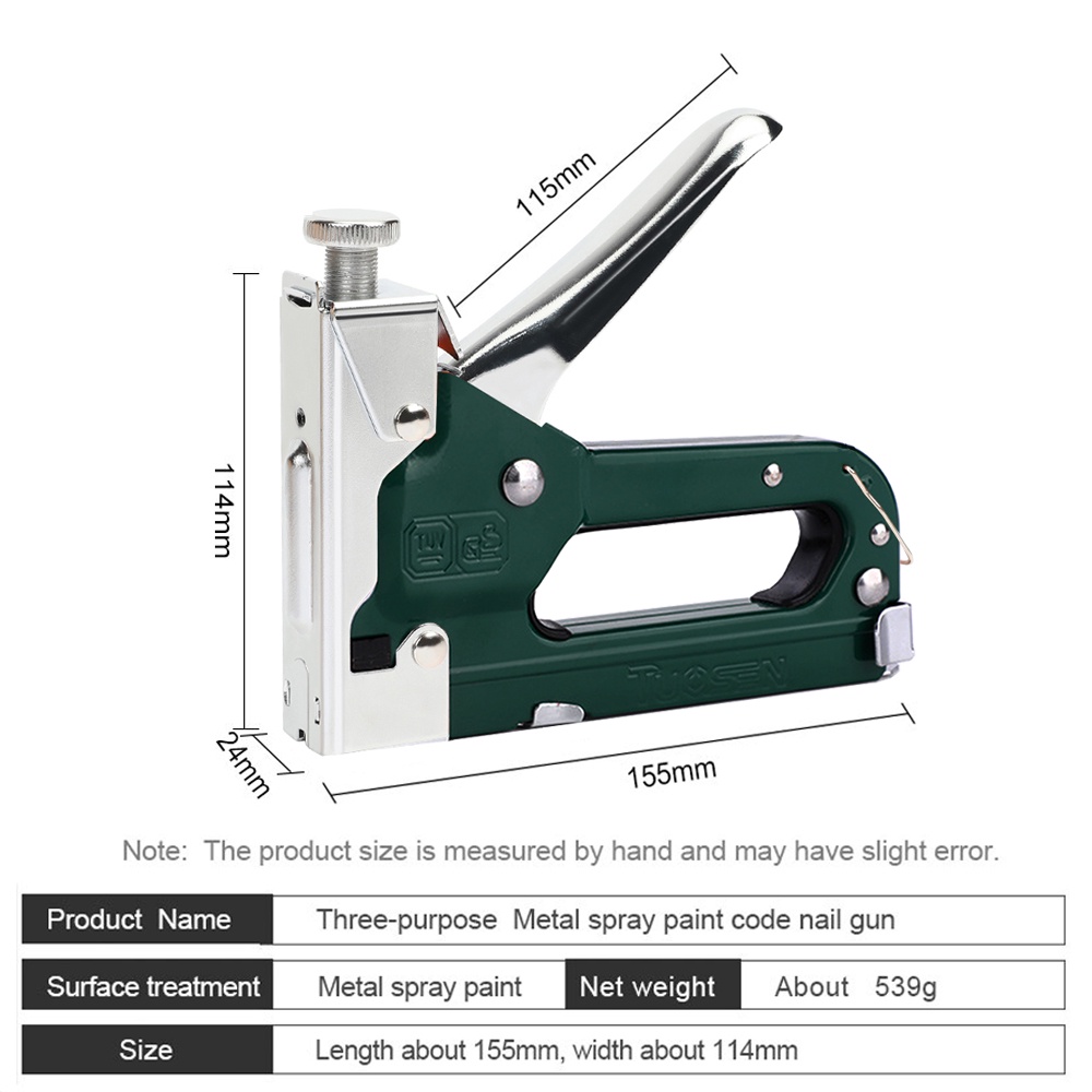 3in1 Staples Stapler Staple Gun Alat Tembak Paku Staples Manual 3 in 1