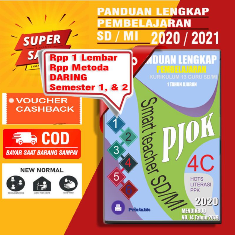 CD rpp Daring/Luring perangkat guru tahun ajaran 2020/2021 SD/MI PJOK kelas 1-6
