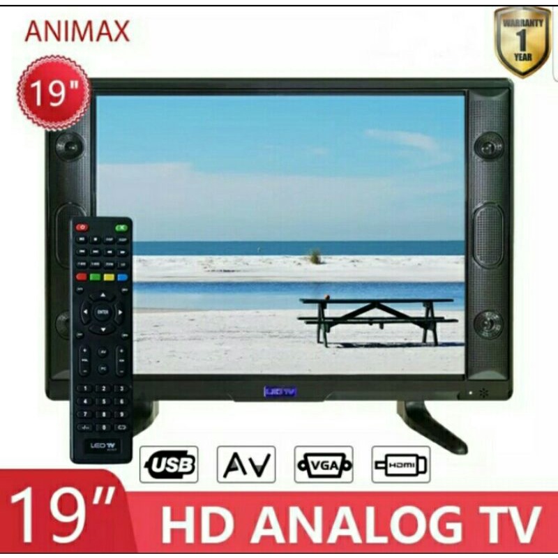 Ready Animax TV LED 19 inch HD Speker Televisi Murah