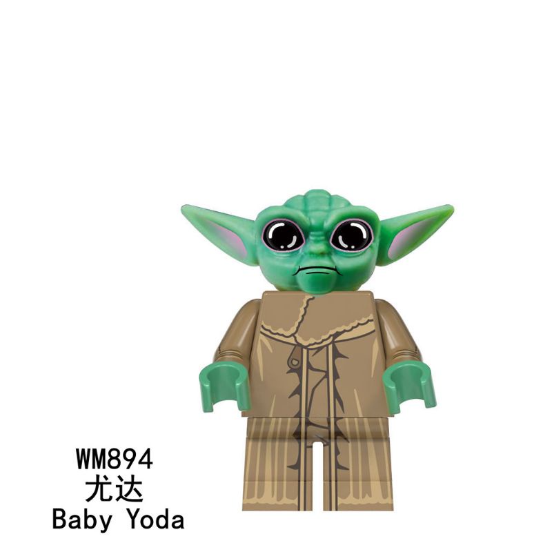 mainan minifigure star wars wm894 baby yoda lego movie bootleg edukasi brick blok murah