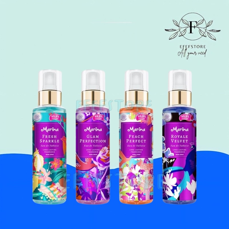 Marina Eau De Toilette 150ml/Marina EDT/perlengkapan kecantikan/parfum marina/handbody marina/kosmetik murah/kosmetik marina/body mist marina/parfum remaja/parfum murah/handbody lotion/perawatan tubuh/perawatan kulit