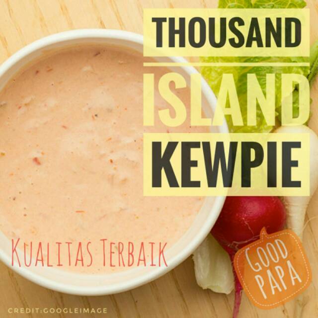 KEWPIE Salad Dressing Thousand Island 1 liter │ Saus Salad Buah Sayur