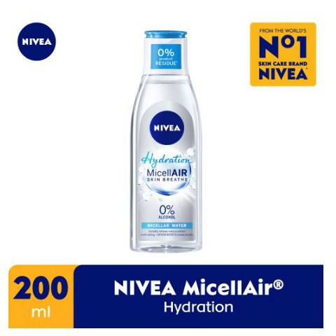 Nivea Micellair Skin Breathe Hydration Micellar Water 200mL 100%Ori BPOM Biru