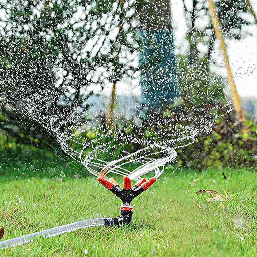 Solighter 2Pcs Sprinkler Taman Kebun Rumah 360putar Selang Cakupan Area Besar Rumput