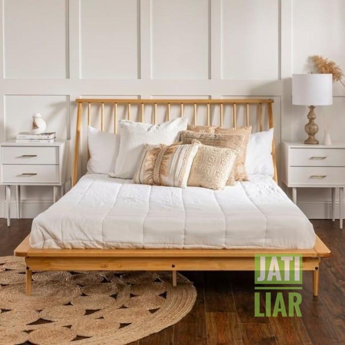 Kursi | Dipan Kayu Jati / Ranjang Kayu Jati Asli / Rangka Tempat Tidur