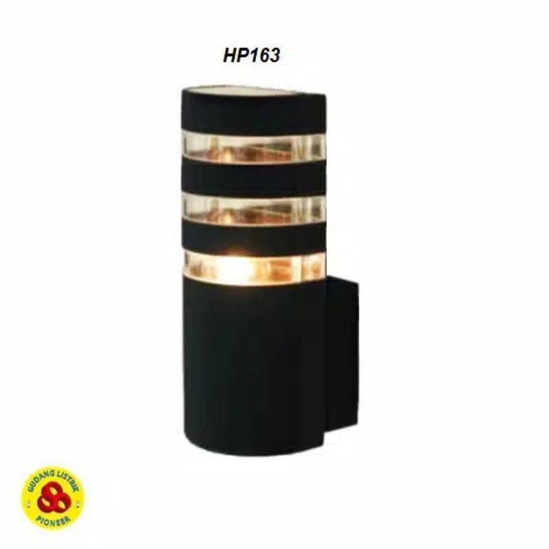 Hippo Wall Lamp Lampu Dinding Outdoor Indoor Pilar 1 Tempel 1 Arah HP163 Original