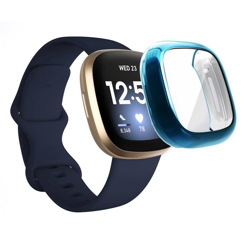 Soft Case Tpu Pelindung Layar Smartwatch Fitbit Versa 3 2 Versa3 Versa2 Sense Sense Sense Sense Tahan Air 2 Inspire2