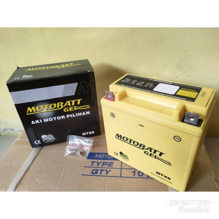 Aki Motor Suzuki Thunder 150-1125 Motobatt MTX9 Aki Gel-Aki Kering 9Ah