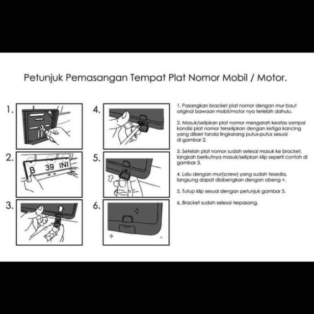 Dudukan Plastik Plat Nomor Mobil 46cm Model Slim 46bb Tekstur Grain (doff) Warna HITAM Kualitas OEM