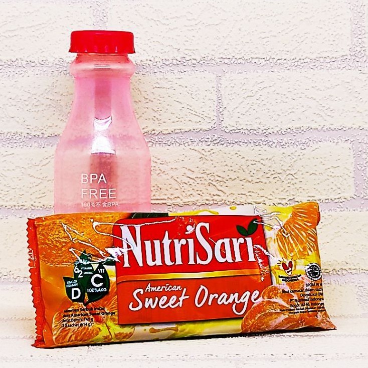 

NUTRISARI American Sweet Orange 14gr x10 S -Free Botol Minum