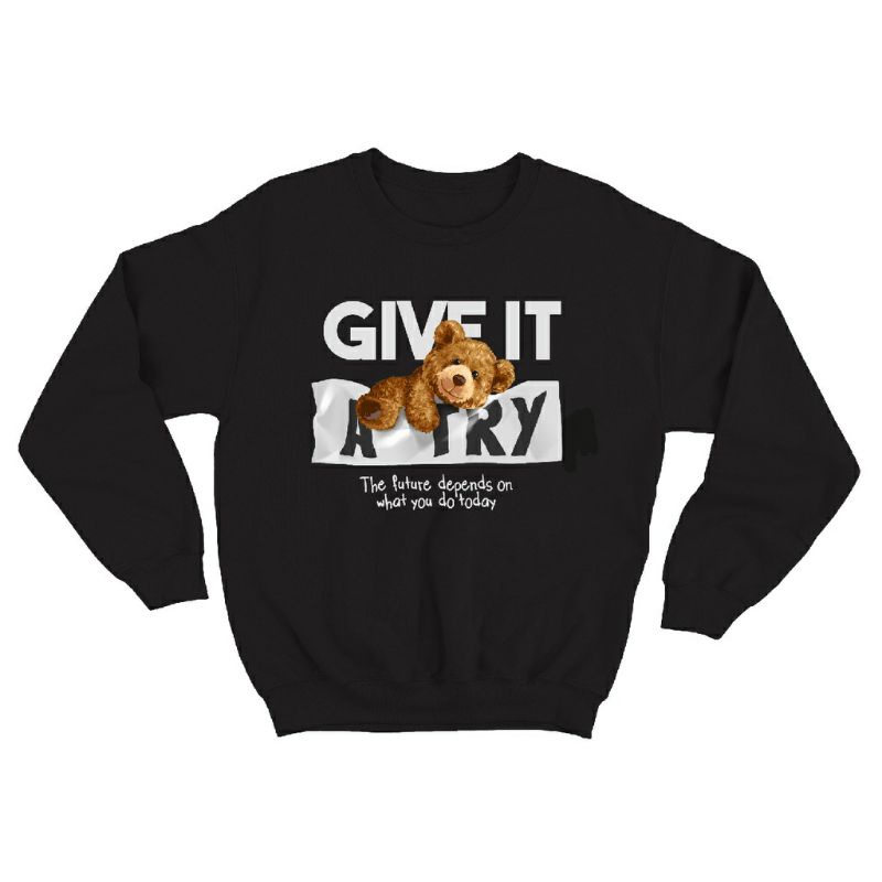 Sweater crewneck teddy bear (Bear give)