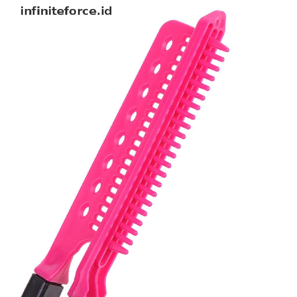 1pc Sisir Pelurus Dan Pengeriting Rambut Bahan Besi