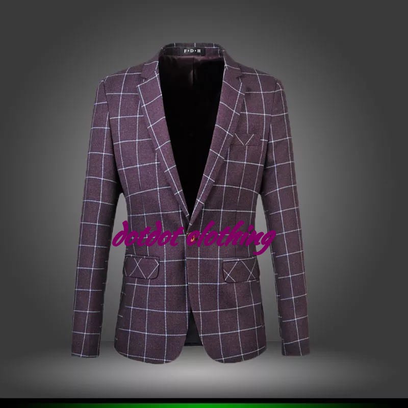 bestpromo jas tartan pria / jas pria motif kotak /jas style korea / blazer kotak/blezer formal