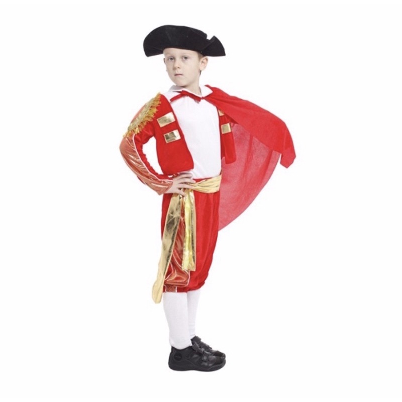 kostum cosplay halloween anak matador spanyol / baju trafisional spanyol