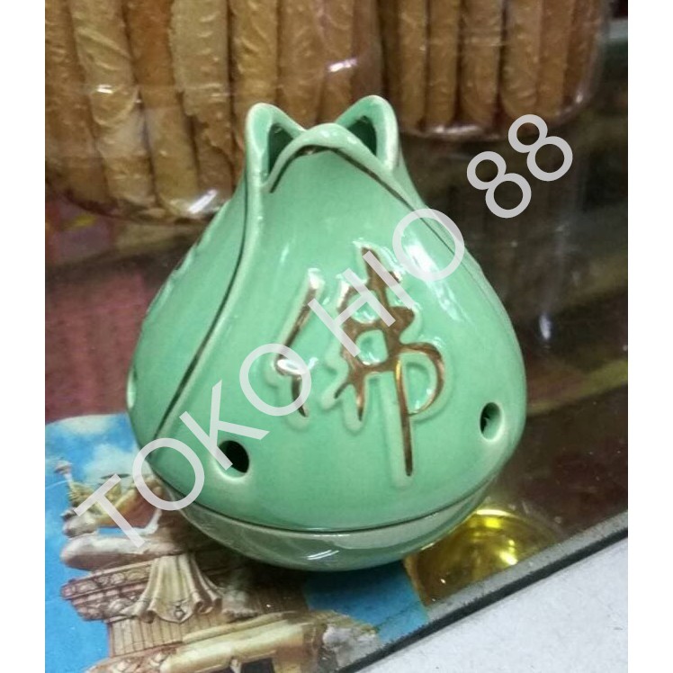 Tempat Bakar Hio Dupa Kercut / Tumpeng / Cone / Kemenyan Model Teratai