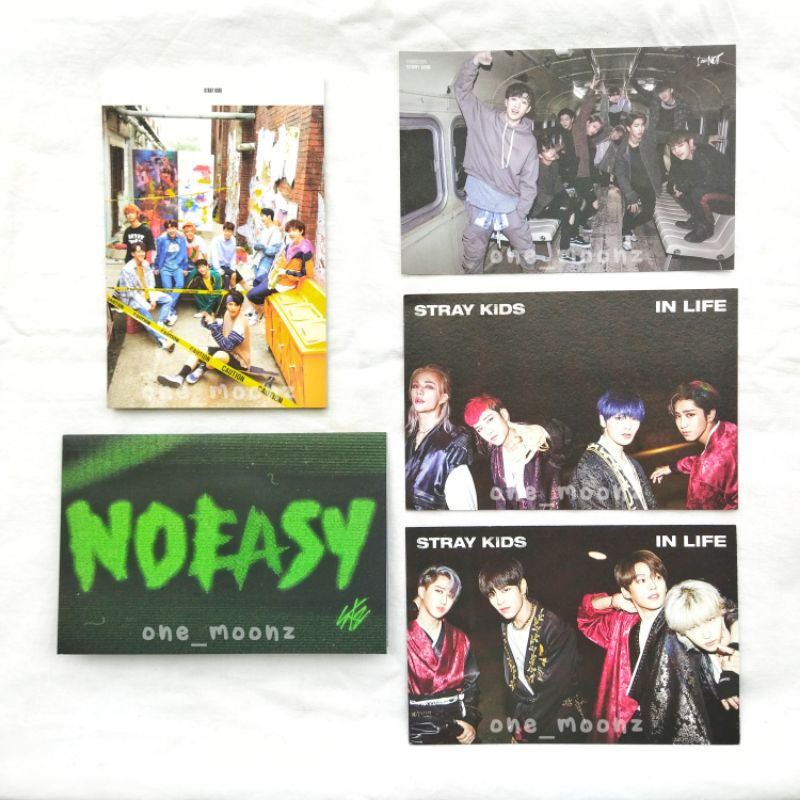 POSTCARD POSTER STRAY KIDS GRUP IMN LEVANTER INLIFE NOEASY
