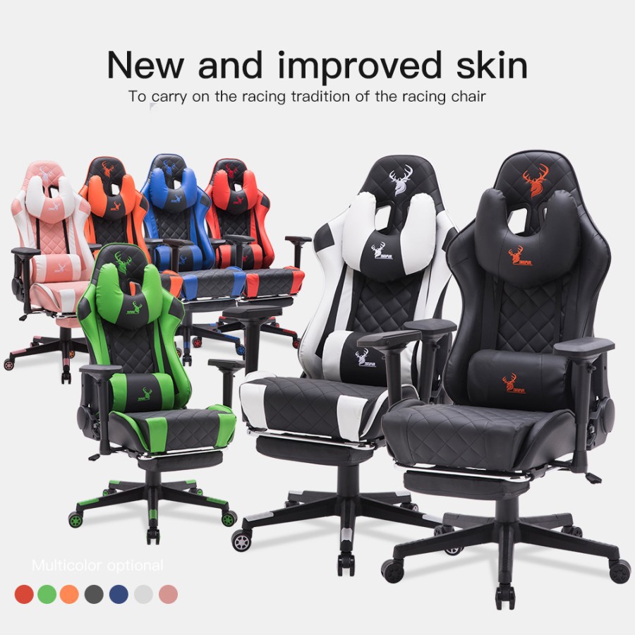 SAGE SG5 Chair Kursi bangku GAMING game With Footrest 180° SG-5