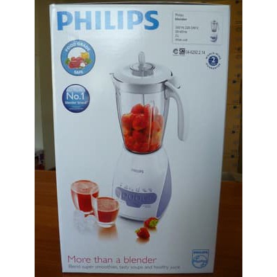 Blender Listrik Goblet Plastik Philips HR-2115