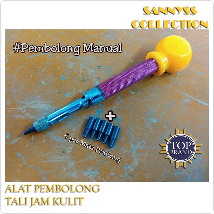 

ALAT PEMBOLONG TALI JAM KULIT GRATIS 6pcs MATA PEMBOLONG