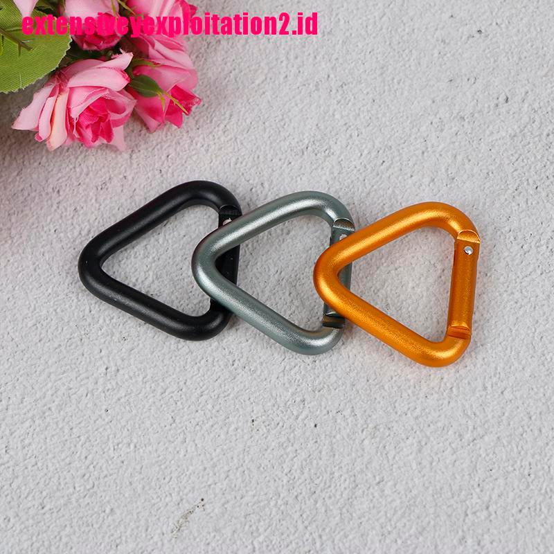 &lt; E2id &amp; &gt; 1PC Carabiner Bentuk Segitiga Untuk Camping / Hiking