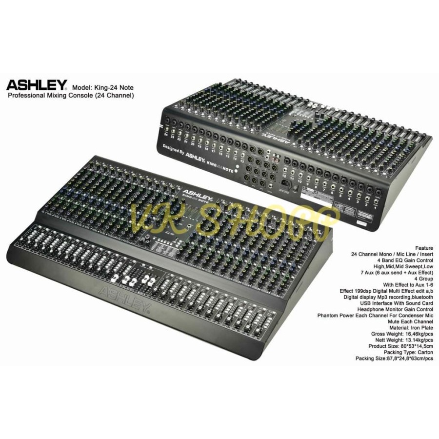 Mixer Audio Ashley King 24Note/ King 24 Note Original 24 CH King24Note