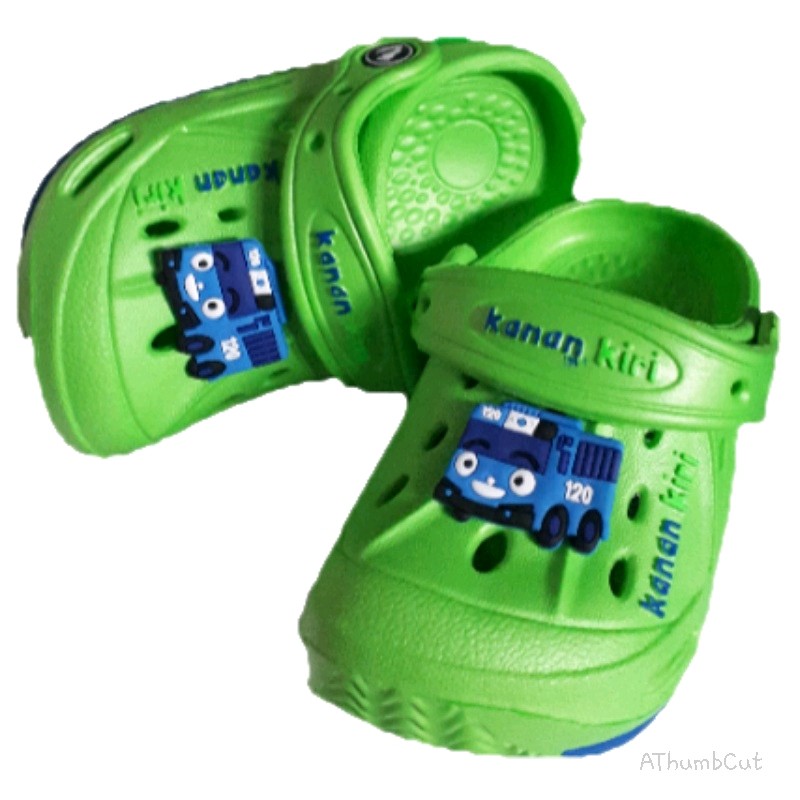 Sandal Bis Tayo Bahan Karet Tebal Tidak Licin bentuk Selop Nyaman untuk Anak