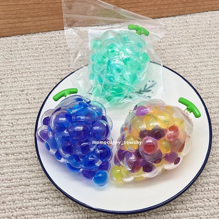 Grape churuchuru squeeze toys (Squishy Anggur)