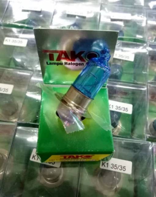 bohlam lampu motor depan halogen / bohlam lampu halogen / tako cahaya putih fokus tembus hujan