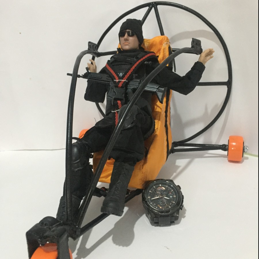 Gondola only Rc Paramotor paratrike Includ 2 Servo MG996r & Pilot rc pesawat heli