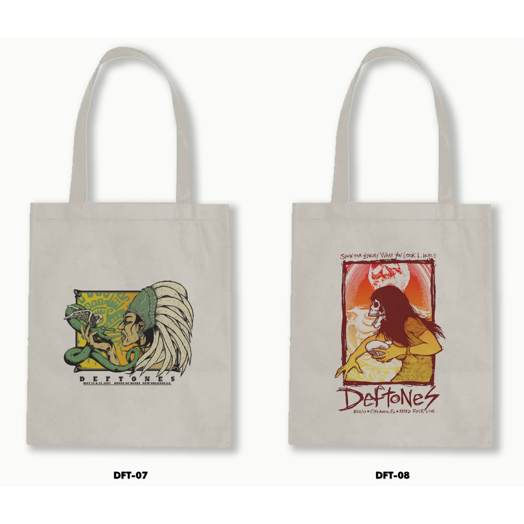 TOTE BAG BLACU - DEFTONES