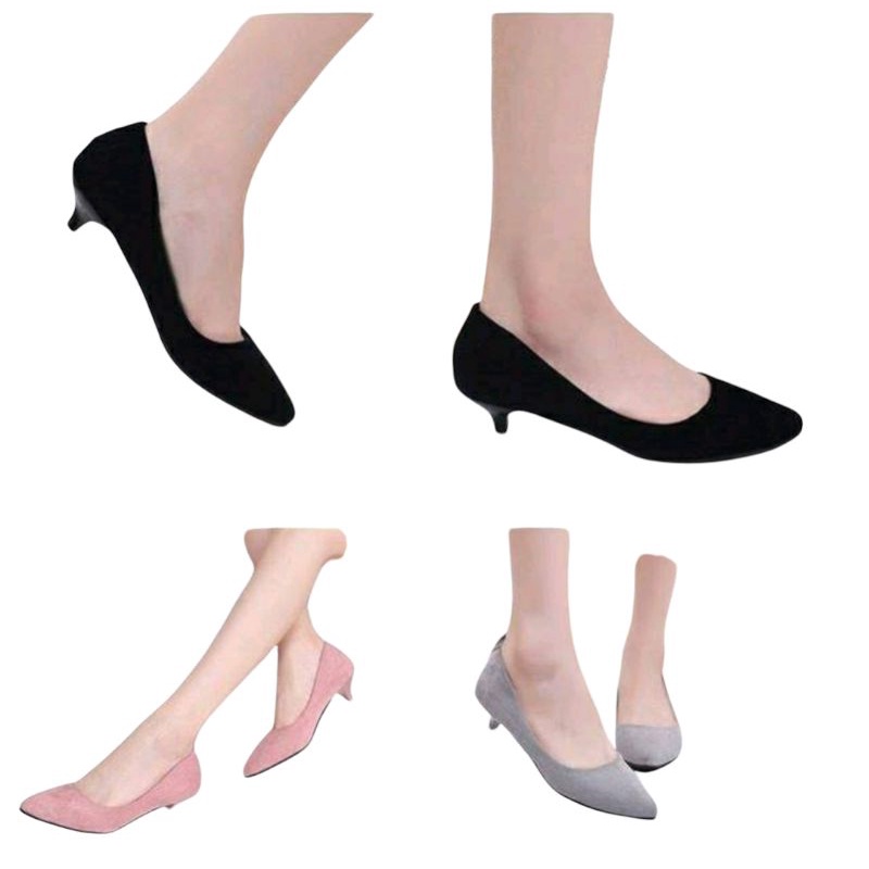 7.7 Mega Sale / Heels Wanita / Heels Suede office / Bisa Bayar Di tempat(cod)