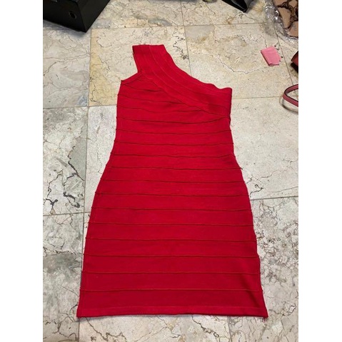 Red Bodycon Bodyfit Dress Mini Ketat Wanita