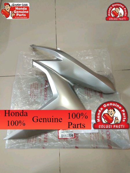 ~ Cover tebeng sayap kiri new vario 150 Fi esp 2018 terbaru Silver 64601-K59-A70ZS