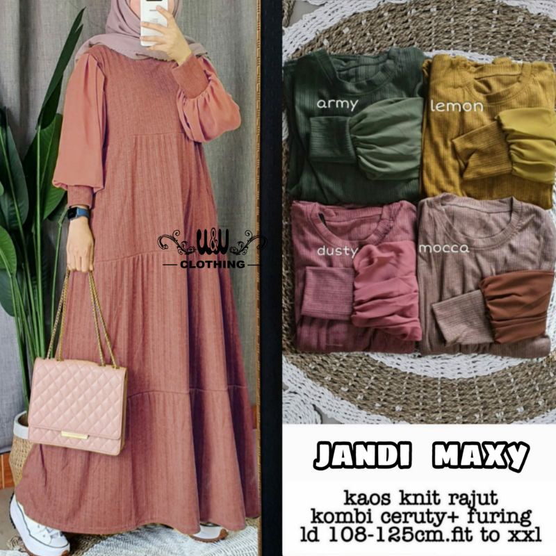 GAMIS WANITA JANDI MAXY DRESS ORI W&amp;W