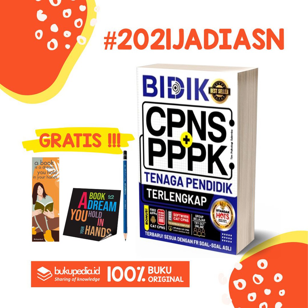 

BUKU BIDIK CPNS + PPPK TENAGA PENDIDIK - FORUM EDUKASI (BONUS PENSIL 2B, BOOKMARK, STIKER)