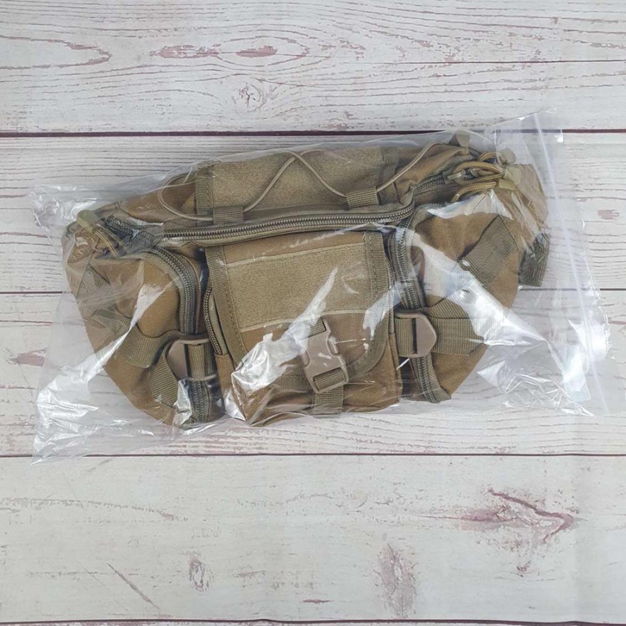 Tas Pinggang Tactical Waistbag Waterproof - EF1952 - Khaki