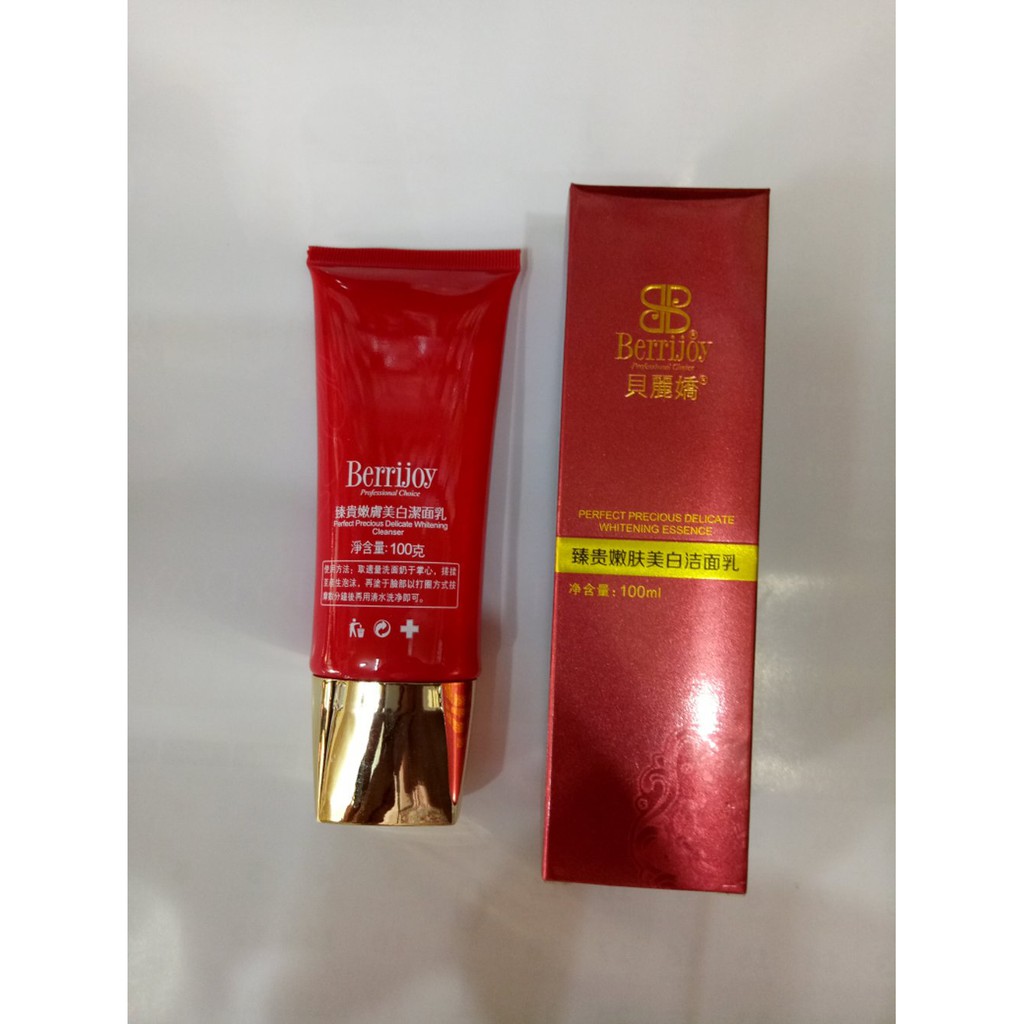 Berrijoy Whitening Cleanser 100 ml Facial Cleanser Perfect Precious Delicate Whitening Essence