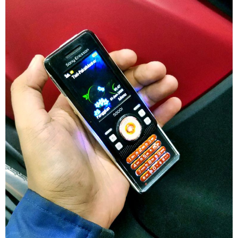 Hp jadul Sony ericsson S500 W580i walkman with lampu unik terang mulus hp langka