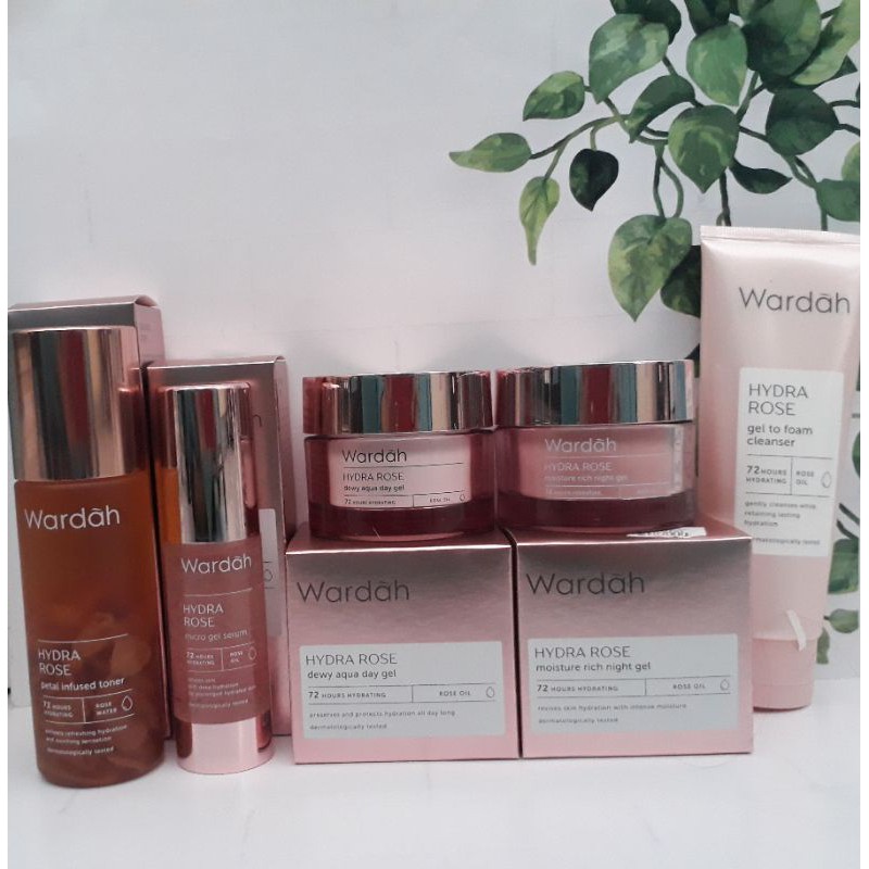 Wardah Hydrarose Series Paket Wardah Kulit Normal Kering Lengkap